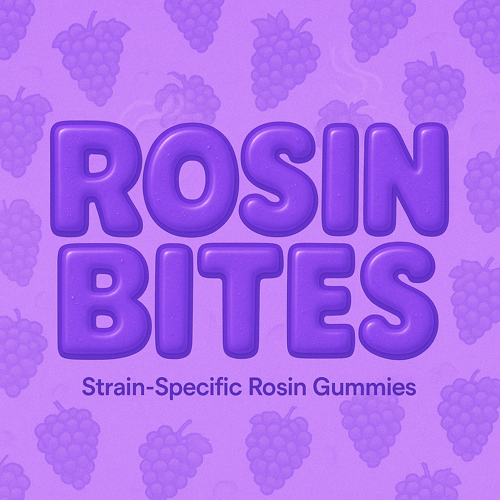 Grape Rosin Bites solventless rosin gummies, Pure Canna Co