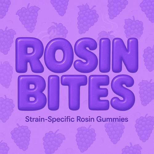 Grape Rosin Bites solventless rosin gummies, Pure Canna Co