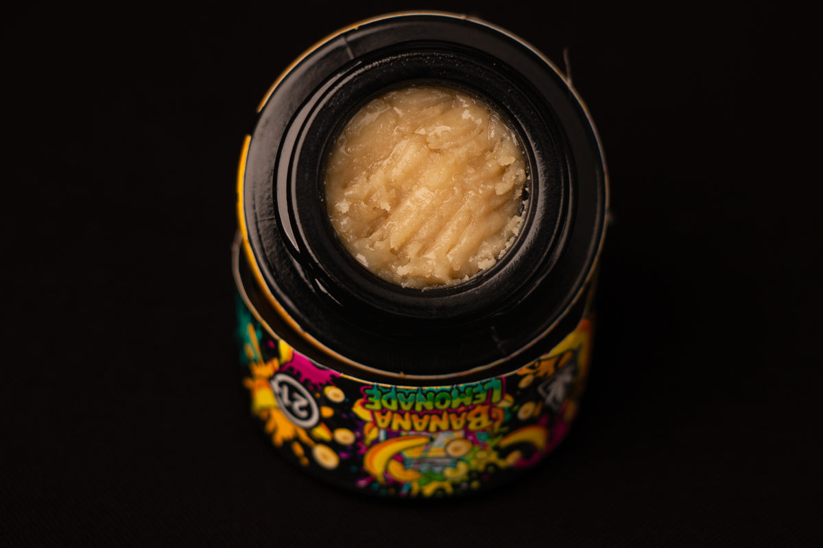Banana Lemonade cold-cure THCa rosin, Pure Canna Co
