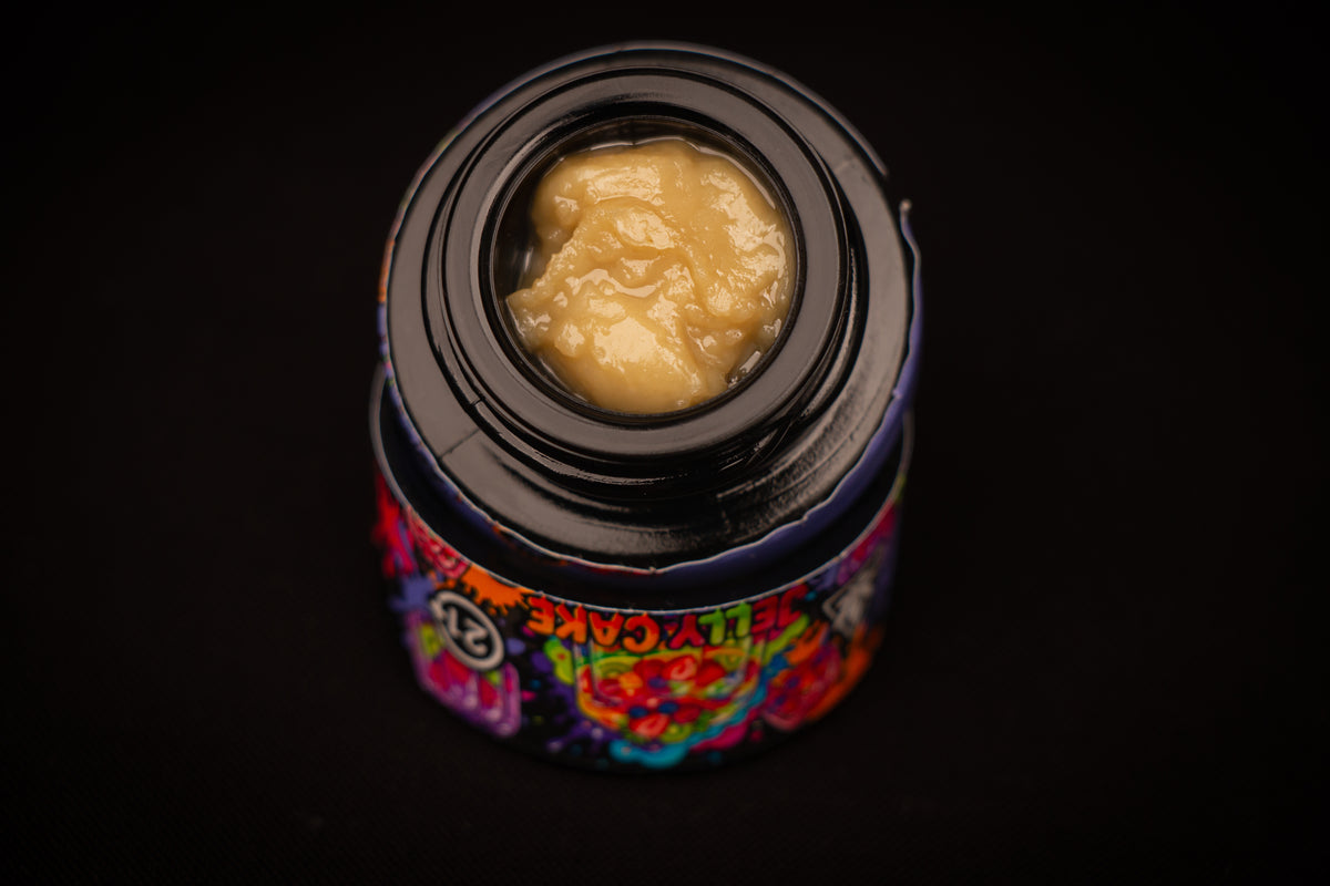 Jelly Cake cold-cure THCa rosin, Pure Canna Co
