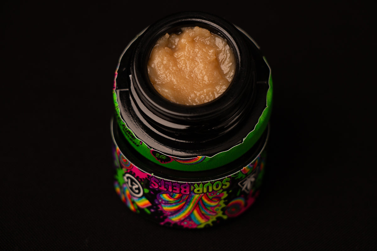 Sour Belts cold-cure THCa rosin, Pure Canna Co